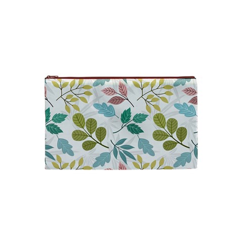 Leaf pattern  Cosmetic Bag (XS) from ArtsNow.com Front