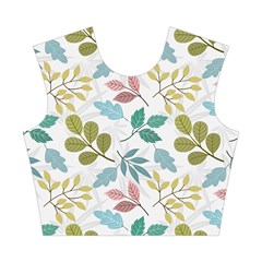 Leaf pattern  Cotton Crop Top from ArtsNow.com Front