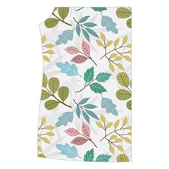 Leaf pattern  Women s Button Up Vest from ArtsNow.com Front Right