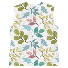 Leaf pattern  Women s Button Up Vest from ArtsNow.com Back