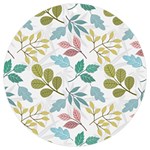 Leaf pattern  UV Print Acrylic Ornament Round