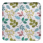 Leaf pattern  Square Glass Fridge Magnet (4 pack)