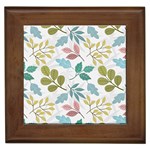 Leaf seamless pattern  Framed Tile