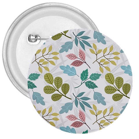 Leaf seamless pattern  3  Buttons from ArtsNow.com Front