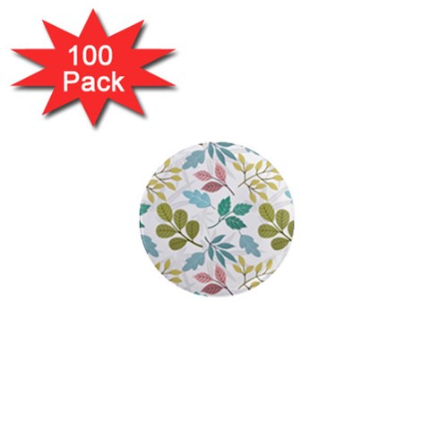 Leaf seamless pattern  1  Mini Magnets (100 pack)  from ArtsNow.com Front