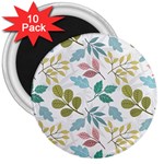 Leaf seamless pattern  3  Magnets (10 pack) 