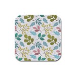 Leaf seamless pattern  Rubber Square Coaster (4 pack)