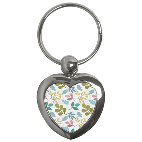 Leaf seamless pattern  Key Chain (Heart) from ArtsNow.com Front