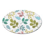 Leaf seamless pattern  Oval Magnet