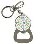 Leaf seamless pattern  Bottle Opener Key Chain