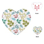 Leaf seamless pattern  Playing Cards Single Design (Heart)