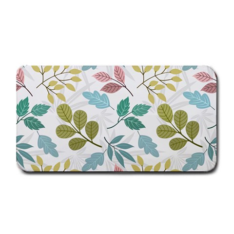 Leaf seamless pattern  Medium Bar Mat from ArtsNow.com 16 x8.5  Bar Mat