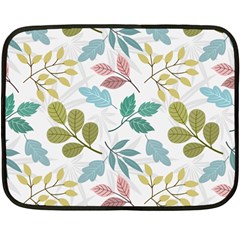 Leaf seamless pattern  Two Sides Fleece Blanket (Mini) from ArtsNow.com 35 x27  Blanket Back