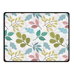 Leaf seamless pattern  Two Sides Fleece Blanket (Small) from ArtsNow.com 45 x34  Blanket Front