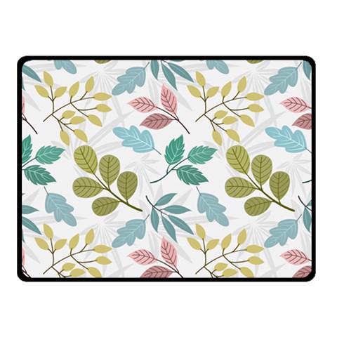 Leaf seamless pattern  Two Sides Fleece Blanket (Small) from ArtsNow.com 45 x34  Blanket Back