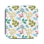 Leaf seamless pattern  Square Metal Box (Black)