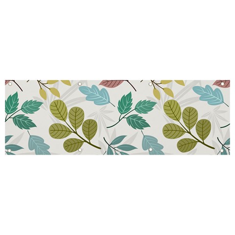 Leaf seamless pattern  Banner and Sign 9  x 3  from ArtsNow.com Front