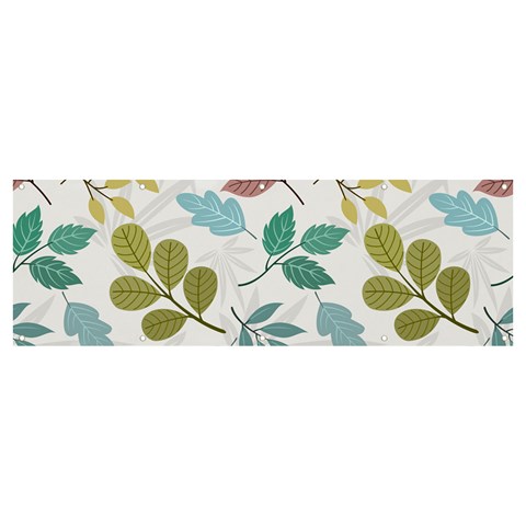 Leaf seamless pattern  Banner and Sign 12  x 4  from ArtsNow.com Front