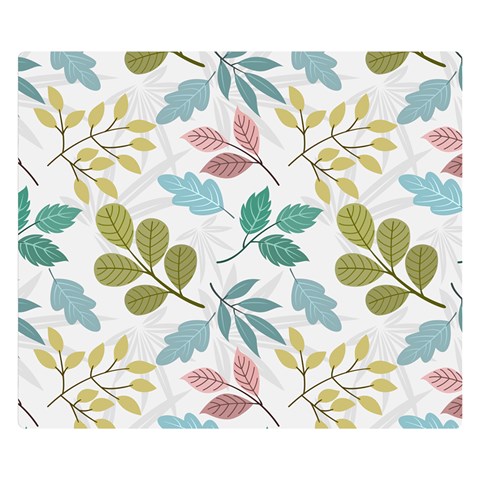 Leaf seamless pattern  Premium Plush Fleece Blanket (Small) from ArtsNow.com 50 x40  Blanket Front