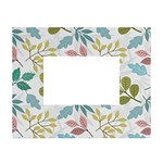 Leaf seamless pattern  White Tabletop Photo Frame 4 x6 