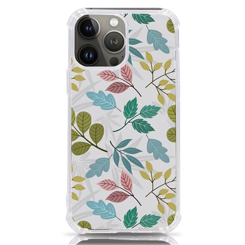 Leaf seamless pattern  iPhone 13 Pro Max TPU UV Print Case from ArtsNow.com Front