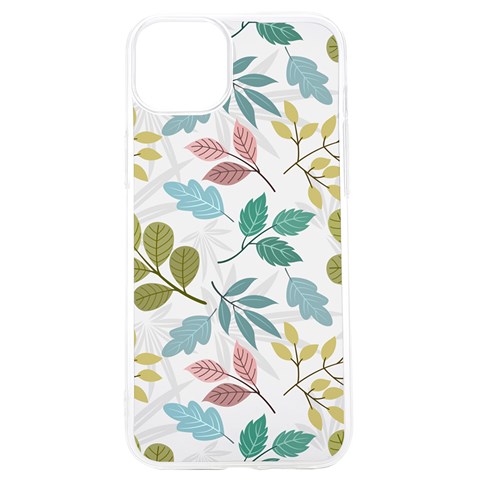 Leaf seamless pattern  iPhone 15 Pro TPU UV Print Case from ArtsNow.com Front