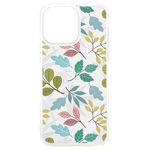 Leaf seamless pattern  iPhone 15 Pro Max TPU UV Print Case from ArtsNow.com Front