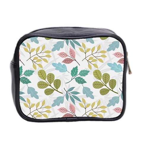 Leaf seamless pattern  Mini Toiletries Bag (Two Sides) from ArtsNow.com Back