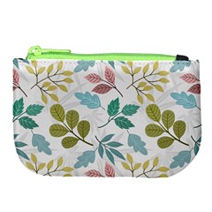 Leaf seamless pattern  Large Coin Purse from ArtsNow.com Front