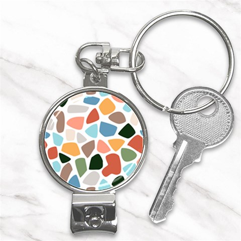 Shapes Seamless Pattern Nail Clippers Key Chain from ArtsNow.com Front