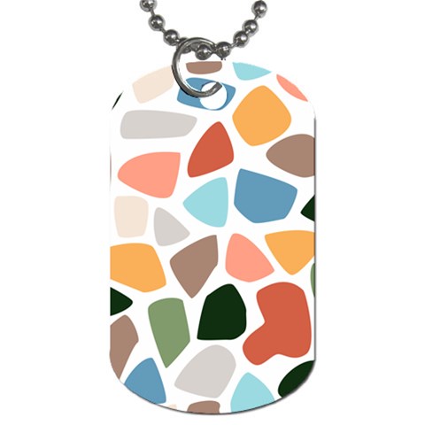 Shapes Seamless Pattern Dog Tag (One Side) from ArtsNow.com Front