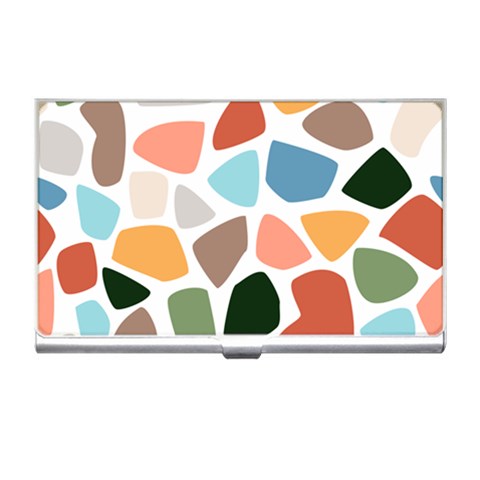 Shapes Seamless Pattern Business Card Holder from ArtsNow.com Front