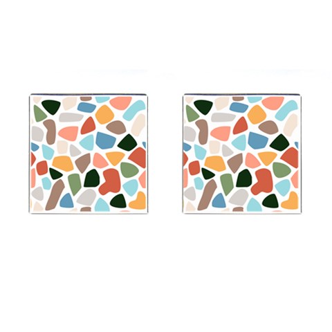 Shapes Seamless Pattern Cufflinks (Square) from ArtsNow.com Front(Pair)