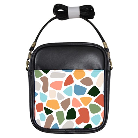 Shapes Seamless Pattern Girls Sling Bag from ArtsNow.com Front