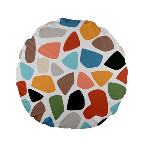 Shapes Seamless Pattern Standard 15  Premium Round Cushions from ArtsNow.com Front