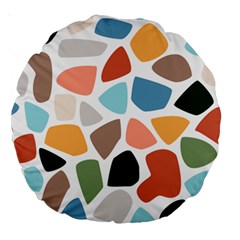 Shapes Seamless Pattern Large 18  Premium Round Cushions from ArtsNow.com Front