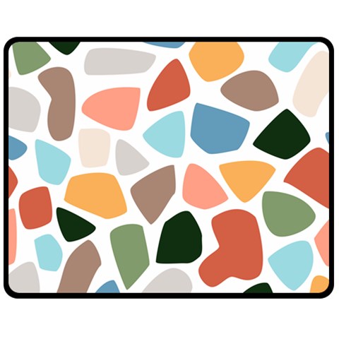 Shapes Seamless Pattern Two Sides Fleece Blanket (Medium) from ArtsNow.com 58.8 x47.4  Blanket Back