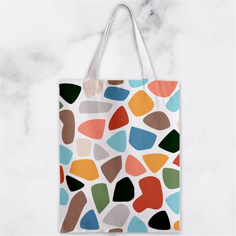 Shapes Seamless Pattern Zipper Classic Tote Bag from ArtsNow.com Back