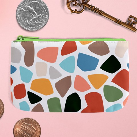 Shapes Seamless Pattern Large Coin Purse from ArtsNow.com Front