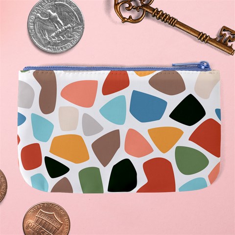 Shapes Seamless Pattern Large Coin Purse from ArtsNow.com Back