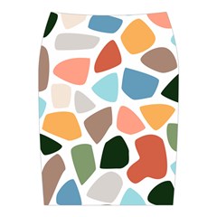 Shapes Seamless Pattern Midi Wrap Pencil Skirt from ArtsNow.com Back