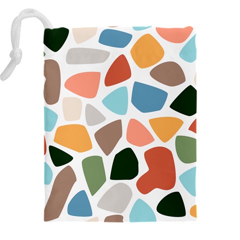 Shapes Seamless Pattern Drawstring Pouch (4XL) from ArtsNow.com Back