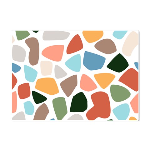 Shapes Seamless Pattern Crystal Sticker (A4) from ArtsNow.com Front