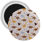 Seamless Dino Pattern 3  Magnets