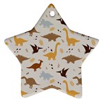 Seamless Dino Pattern Ornament (Star)