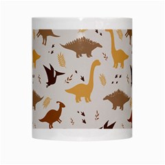 Seamless Dino Pattern White Mug from ArtsNow.com Center