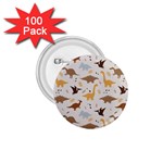 Seamless Dino Pattern 1.75  Buttons (100 pack) 