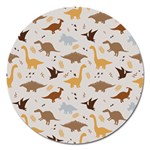 Seamless Dino Pattern Magnet 5  (Round)