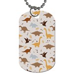 Seamless Dino Pattern Dog Tag (Two Sides)