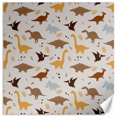 Seamless Dino Pattern Canvas 16  x 16  from ArtsNow.com 15.2 x15.41  Canvas - 1